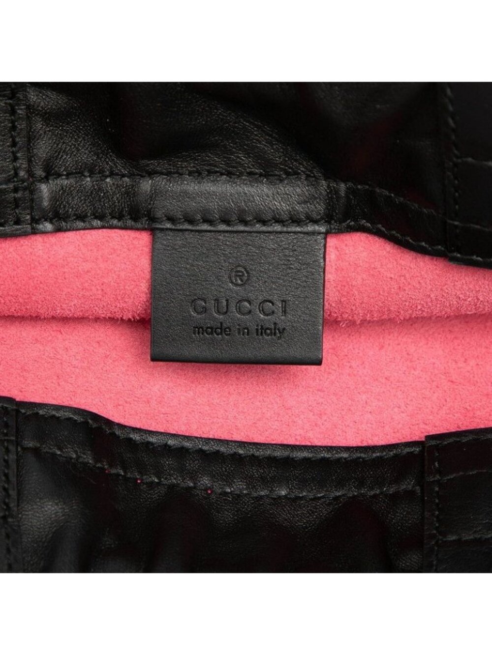 Gucci Drawstring Backpack Pink Leather - Picture 5 of 7